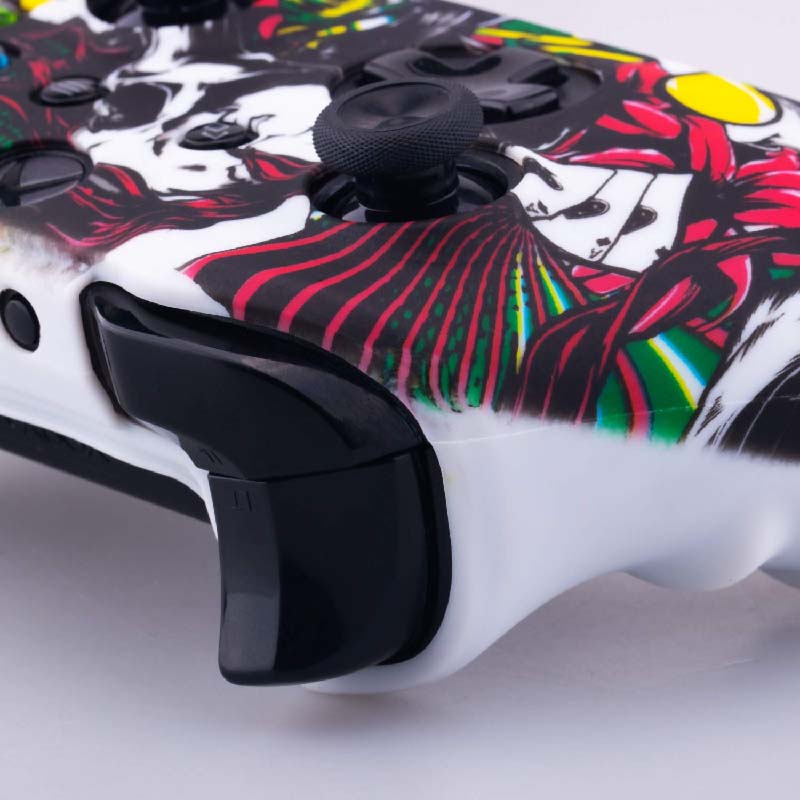MandaLibre Funda De Silicona Para Control Xbox One, S Y X + 8 Grips Profesionales (Poker)