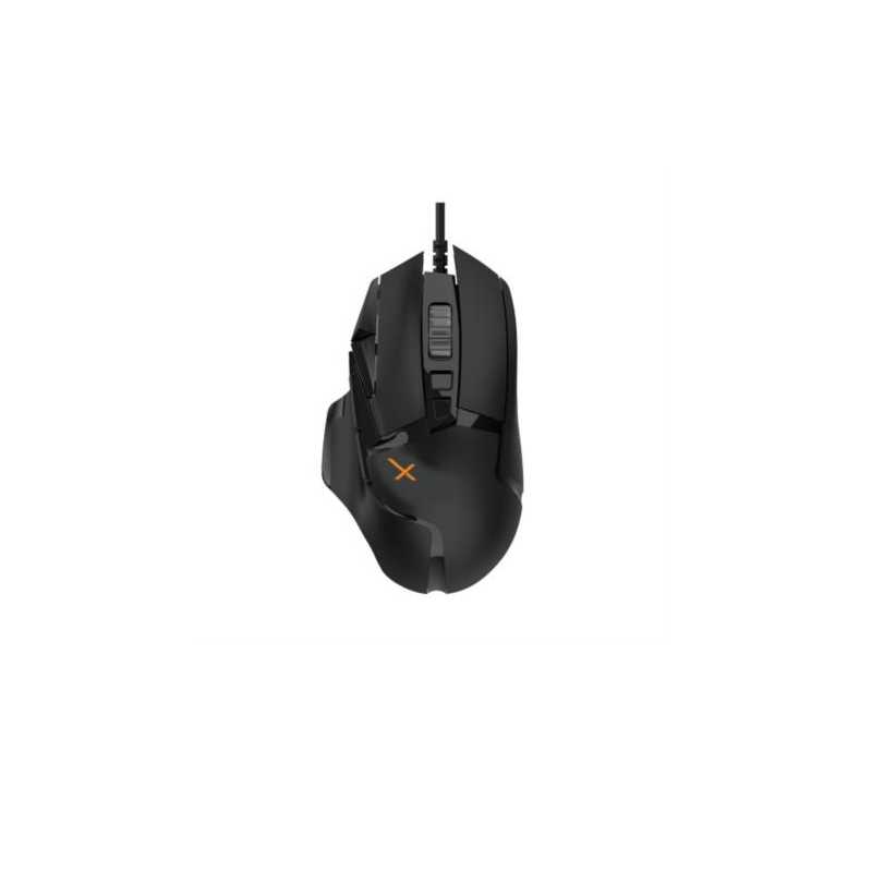 Mouse Gaming Xzeal XZ950 Alámbrico 16000 dpi RGB Scroll 10 Botones Color Negro