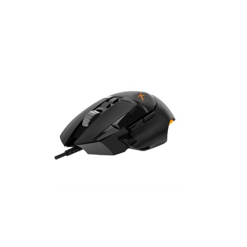 Mouse Gaming Xzeal XZ950 Alámbrico 16000 dpi RGB Scroll 10 Botones Color Negro