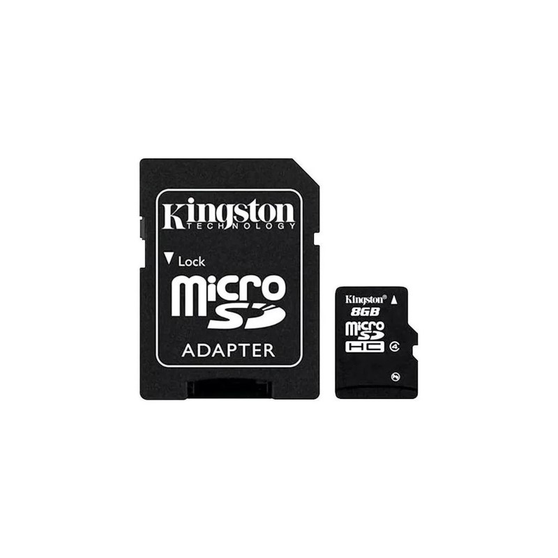 Tarjeta de Memoria Micro SD Adaptador 8GB Kingston Clase 4