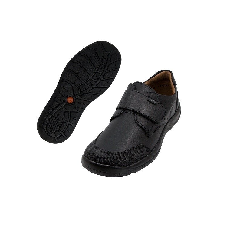 Zapato Escolar Velcro Reforzado Negro NIÑO