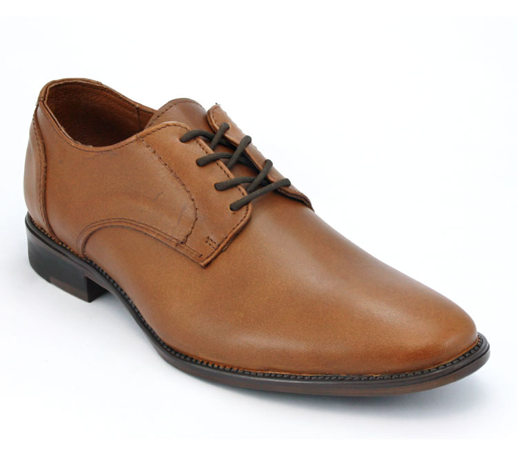 Zapato Caballero Tipo Oxford Piel Lisa Con Agujetas