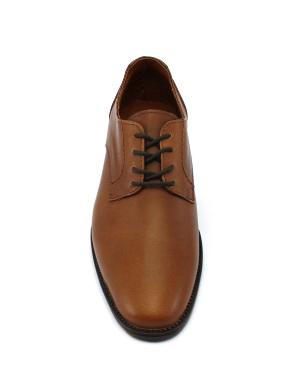Zapato Caballero Tipo Oxford Piel Lisa Con Agujetas