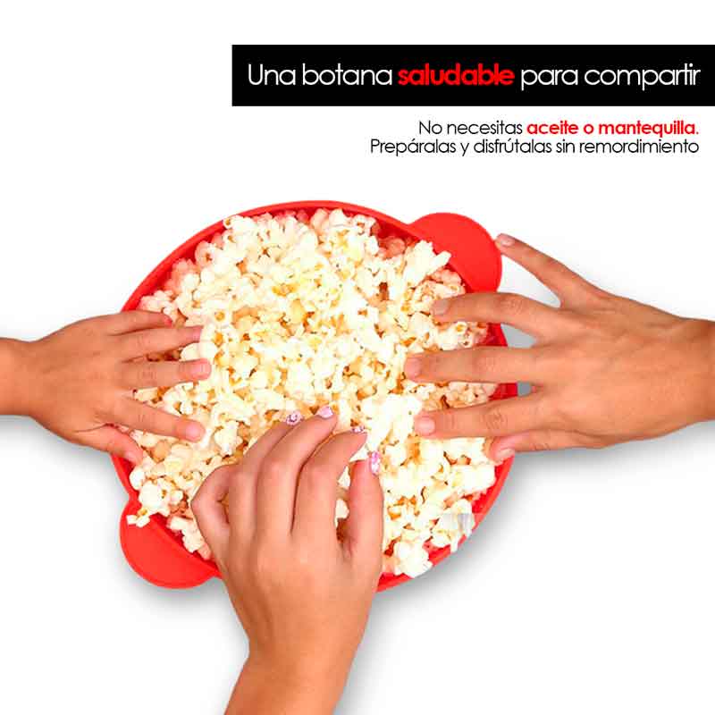 Palomera para Microondas de Silicón Sin Aceite 15 Tz Redlemon