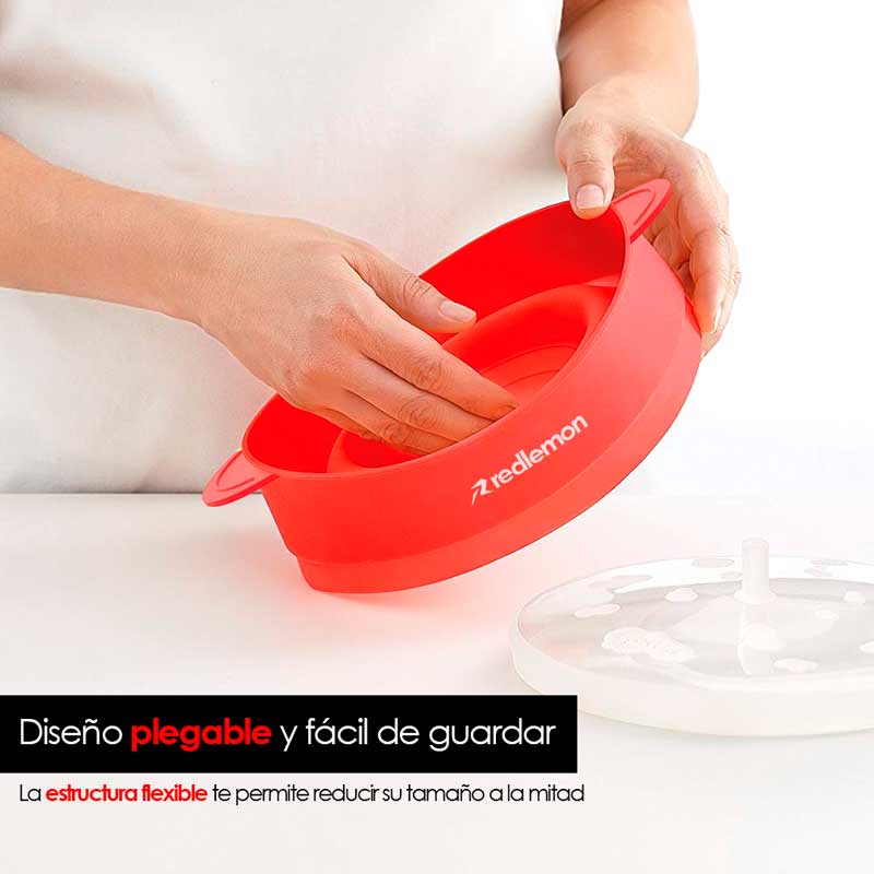 Palomera para Microondas de Silicón Sin Aceite 15 Tz Redlemon