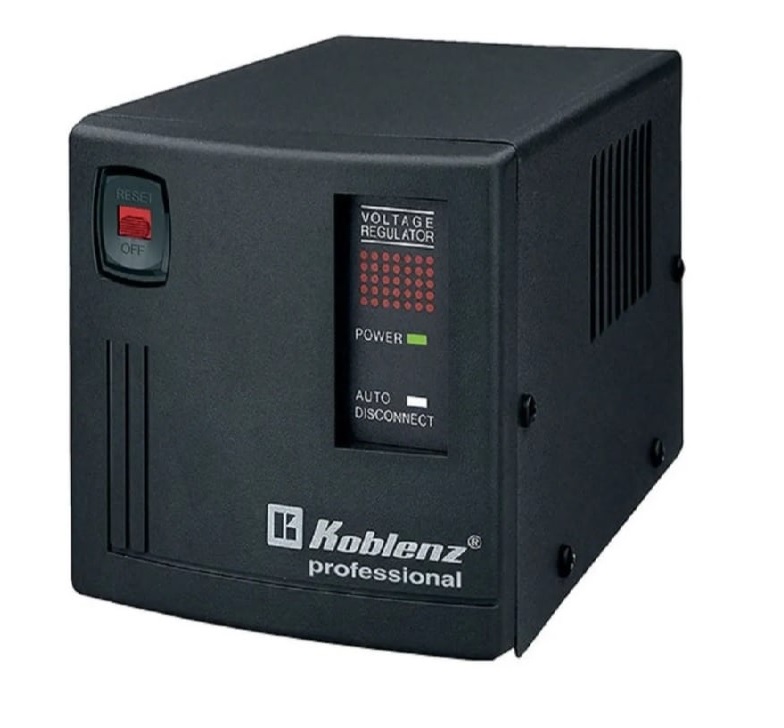  Regulador KOBLENZ ER-2550 Negro Oficina 2500VA 2000W SUPRESOR PICOS DESCARGAS ELECTRICAS PC MAC TV