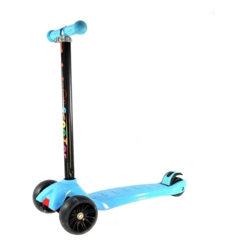 Scooter Patín Del Diablo Luces Led 80kg Azul