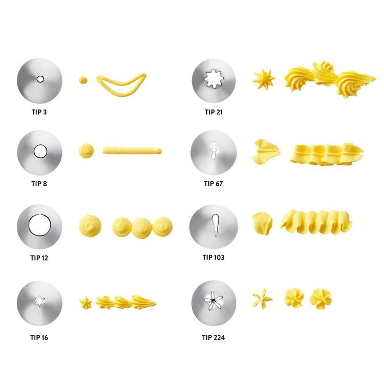 8 Duyas / Boquillas Wilton + Estuche De Plástico