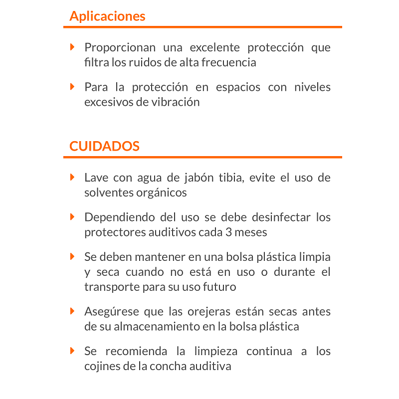 OREJERA PLEGABLE TAPONES AUDITIVOS OIDO PARA ANULAR EL RUIDO SEGURIDAD INDUSTRIAL TRUPER