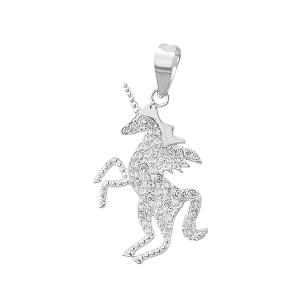 Dije de Unicornio en Plata .925 