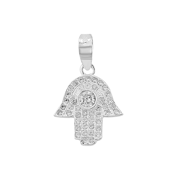 Dije Mini de Mano de Fatima en Plata .925