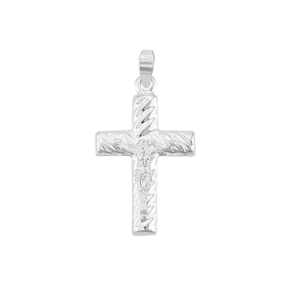 Dije Cristo Semi Torcido en Plata .925 