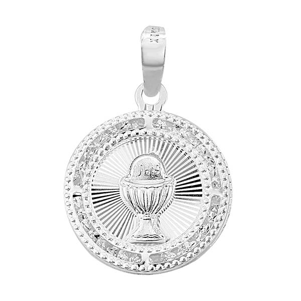 Medalla de Cáliz Primera Comunión en Plata .925 