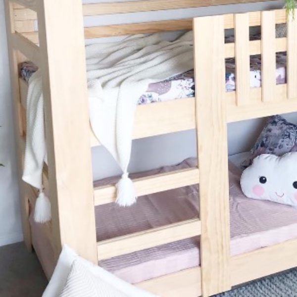 Litera Triple de madera Individual wood