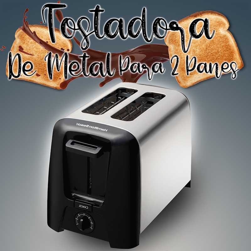 Tostador De Metal Para 2 Rebanadas Hamilton Beach 22614r