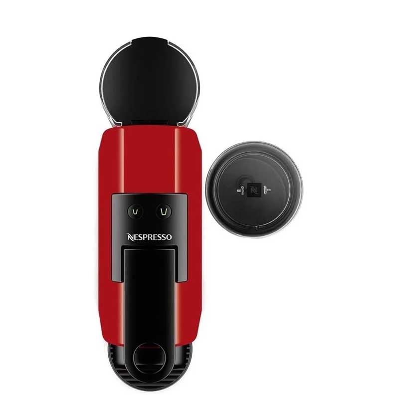 Nespresso Cafetera Essenza Con Espumador De Leche - Roja