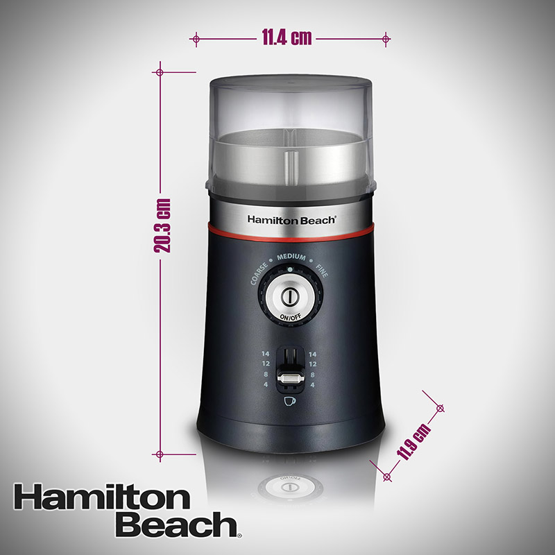 Molino Electrico De Cafe Y Especias De 14 Tazas Hamilton Beach 80393