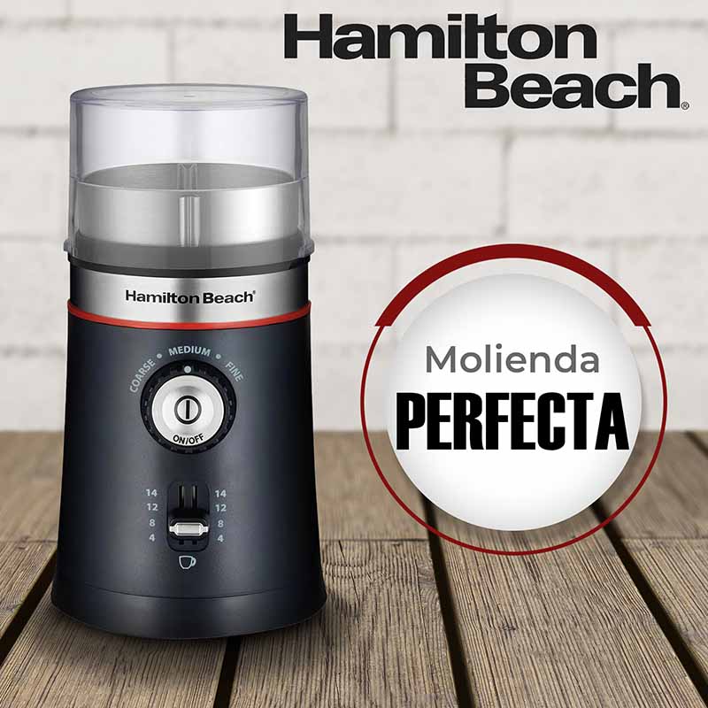 Molino Electrico De Cafe Y Especias De 14 Tazas Hamilton Beach 80393