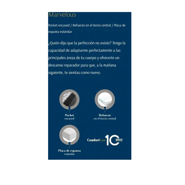 Colchon King Size Marvelous Restonic Super Cómodo