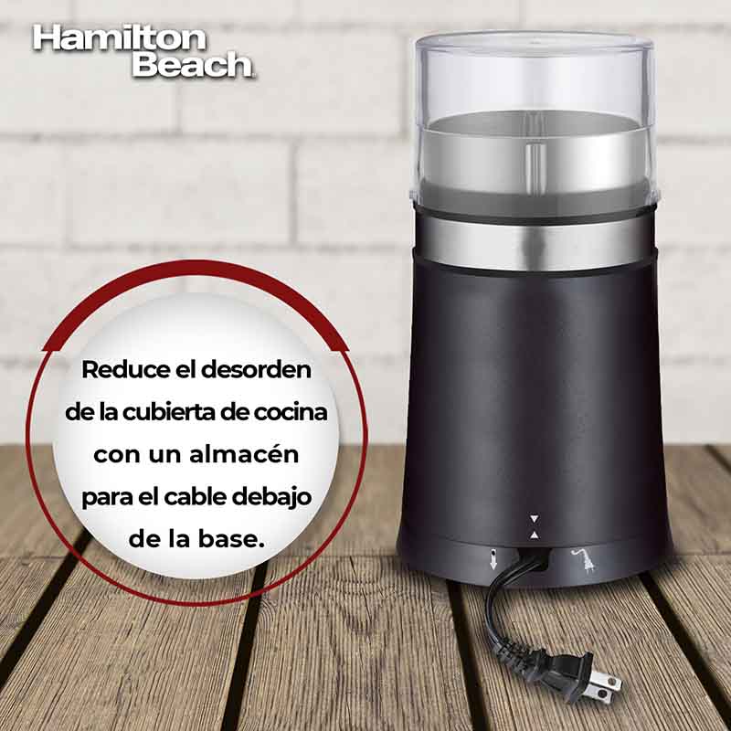 Molino Electrico De Cafe Y Especias De 14 Tazas Hamilton Beach 80393