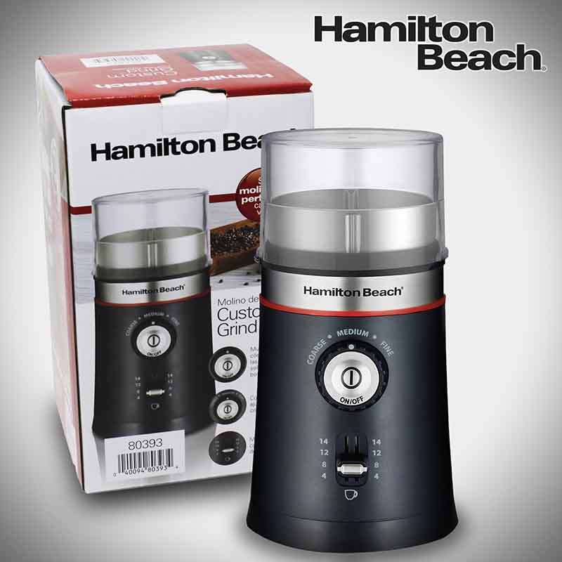 Molino Electrico De Cafe Y Especias De 14 Tazas Hamilton Beach 80393