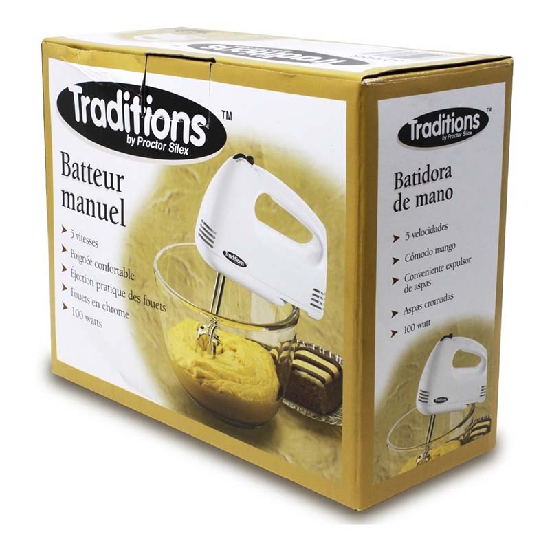Batidora De Mano Con 5 Velocidades 100w Proctor Silex 62588r