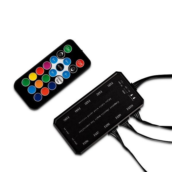 Kit 3 ventiladores ARGB gamer Yeyian Typhoon YCF-3RGB-01