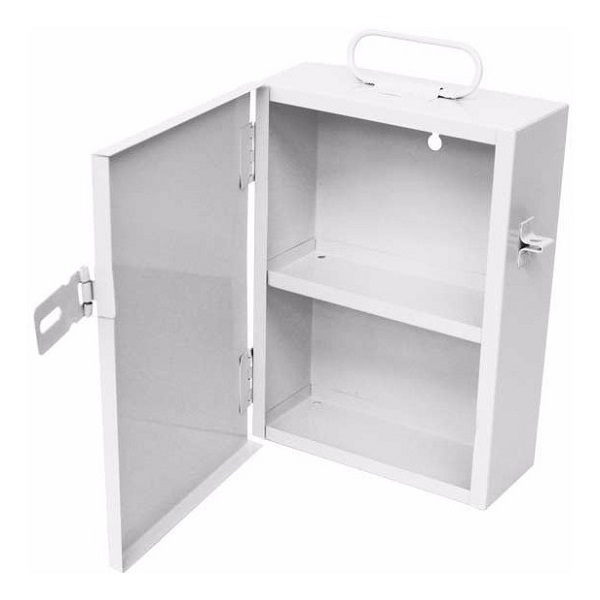 Botiquín De Emergencia Mediano Metálico Blanco