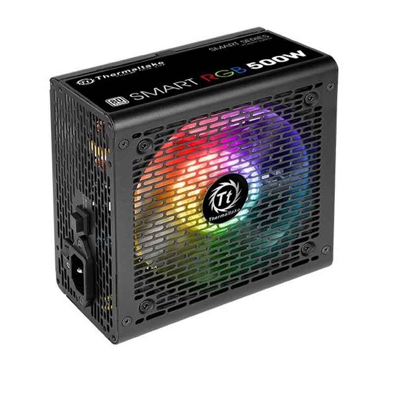 FUENTE THERMALTAKE 500W RGB 80PLUS SMART PS-SPR-0500NHFAWU-1