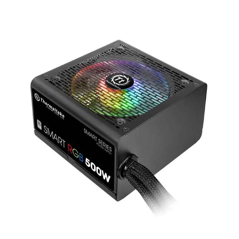 FUENTE THERMALTAKE 500W RGB 80PLUS SMART PS-SPR-0500NHFAWU-1