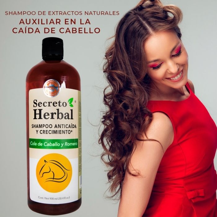 Shampoo Secreto Herbal Cola de Caballo y Romero Anticaída y Crecimiento
