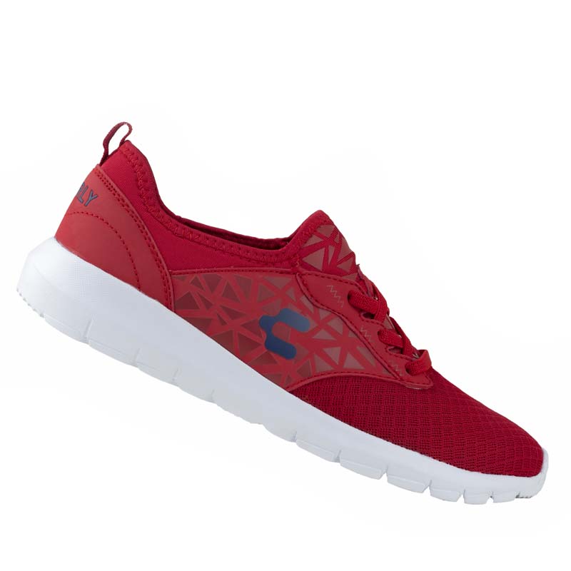 TENIS CHARLY ORIGINAL COMODOS 1022351 ROJO SUELA LIGERA