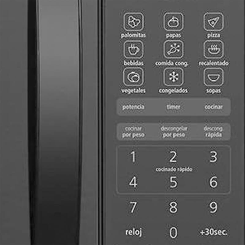 Horno De Microondas Mabe HMM09NJ Negro O.9 Cuft 10 Niveles