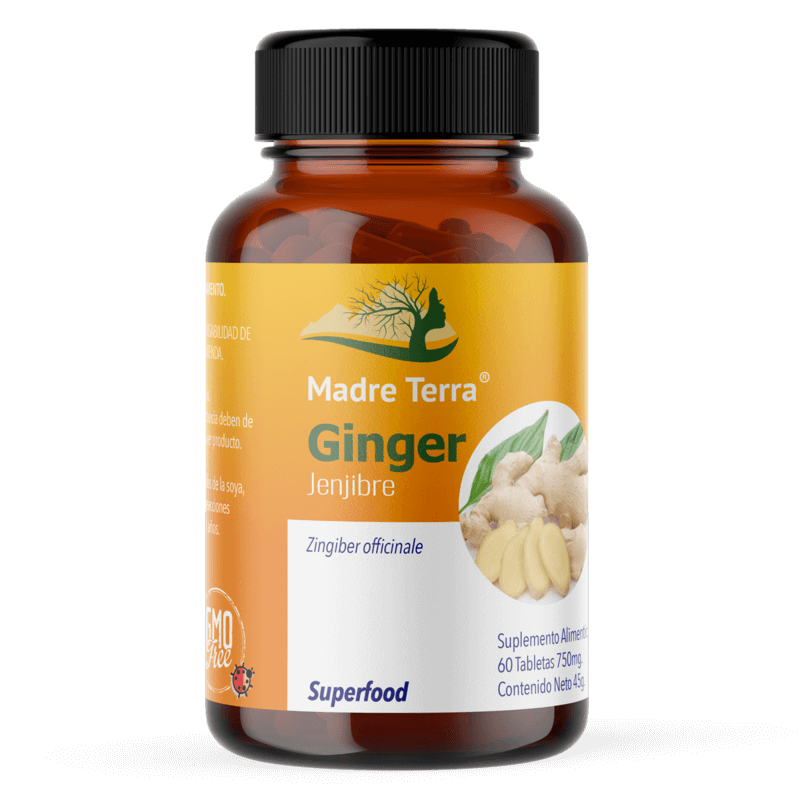 Jenjibre Orgánico Ginger 120 Capsulas 2 Frascos 60caps C/u