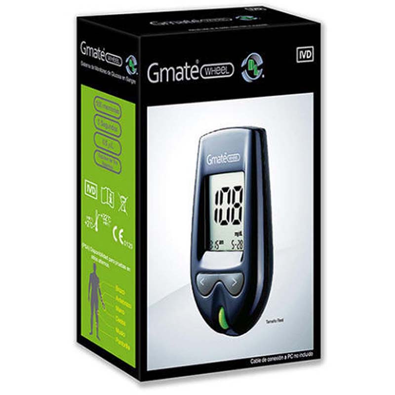 Glucometro Gmate Wheel. Medidor de glucosa