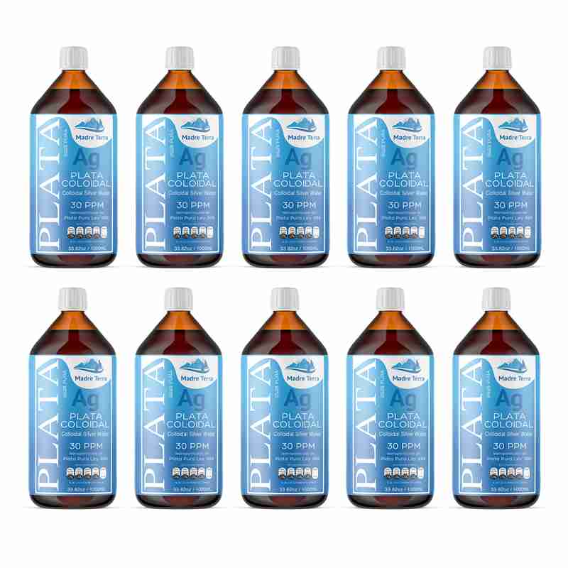 Plata Coloidal Colloidal Silver 30 Ppm Paquete Con 10 Litros