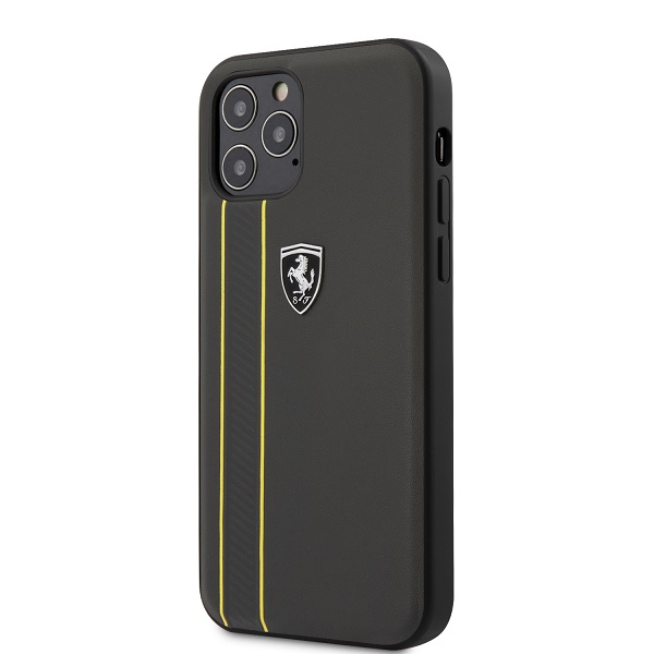 Funda Case Piel Ferrari Costura iPhone 12 Pro Max Original