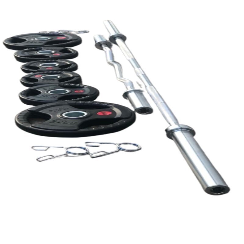 Barra Olímpica De 2.2m Y Z Con 6 Discos (10, 5 Y 2.5 Kg)