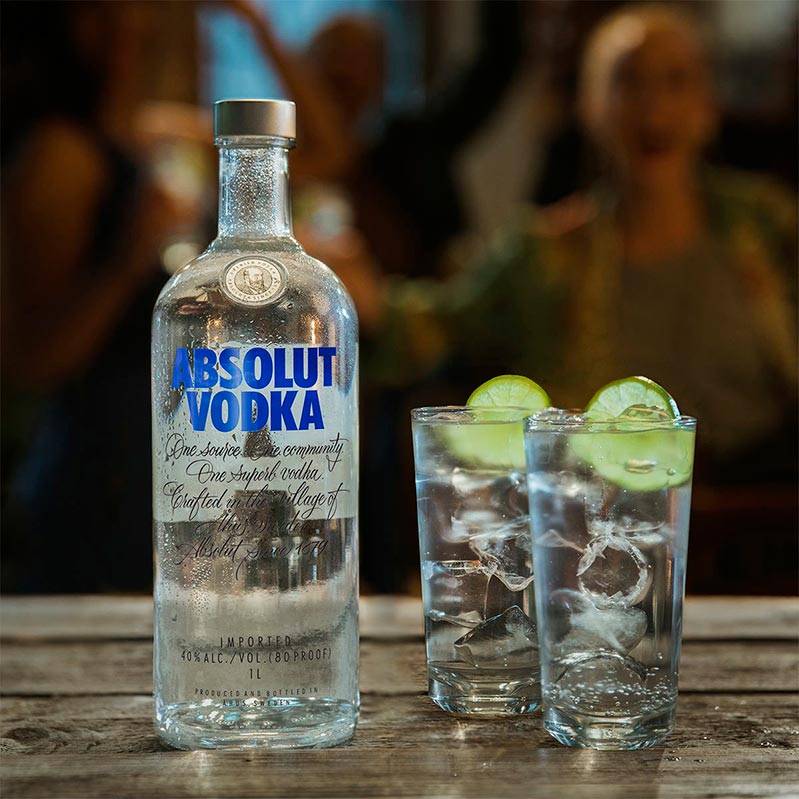 Vodka Absolut Blue Azul Original 1 Lt