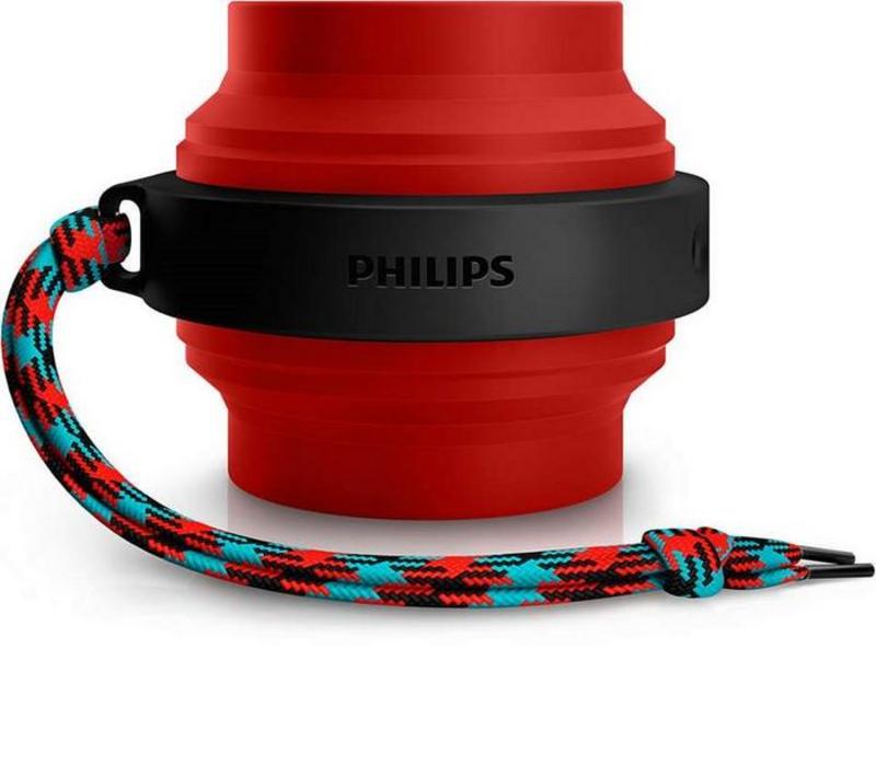 Bocina bluetooth Philips Recargable BT2000 Rojo