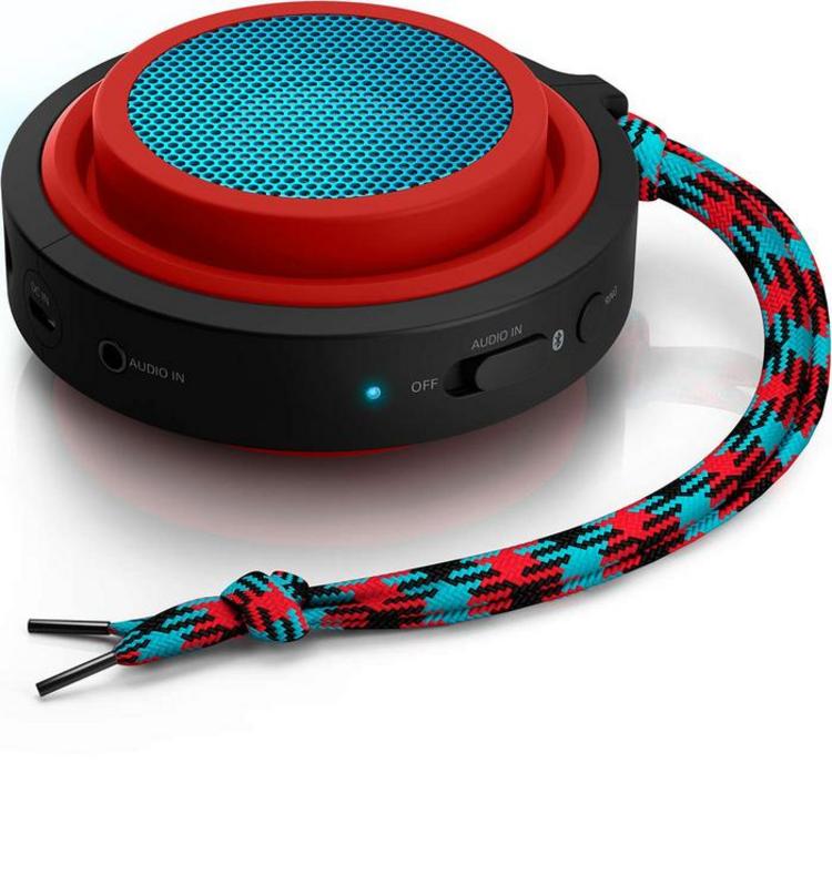 Bocina bluetooth Philips Recargable BT2000 Rojo