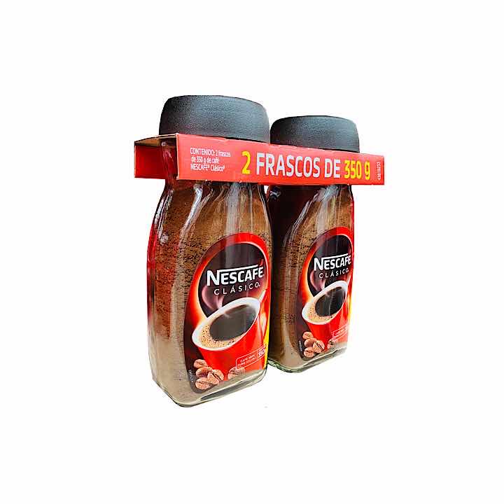 Café Soluble Nescafé Clásico 2 Frascos De 350 g.