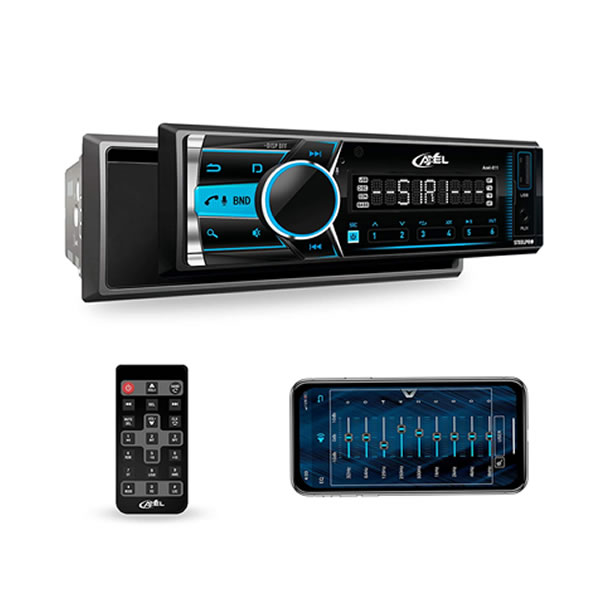 Autoestéreo Para Vehículos Bluetooth Steelpro AXEL-011 - Negro