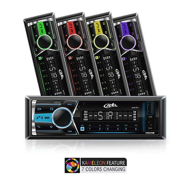 Autoestéreo Para Vehículos Bluetooth Steelpro AXEL-011 - Negro