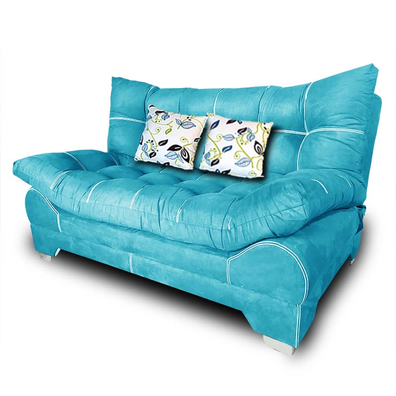  Love Cama Nigeria suede Aqua + 02 cojines decorativos Maderian // ENTREGA A CDMX Y ZONA METROPOLITANA.