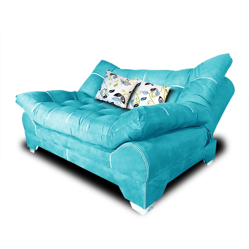 Love Cama Nigeria suede Aqua + 02 cojines decorativos Maderian // ENTREGA A CDMX Y ZONA METROPOLITANA.