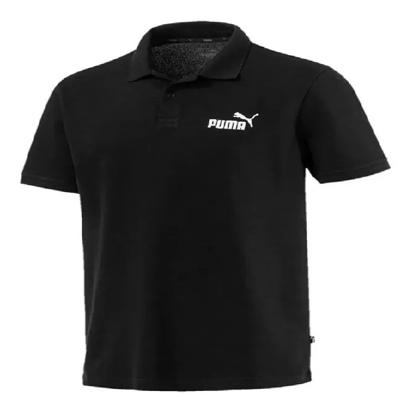 PLAYERA PUMA ESS PIQUE POLO NEGRA CABALLERO
