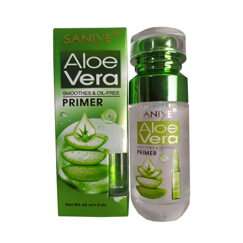 Set Aloe Vera-PRIMER SANIYE + Gel Refrescante Aloe Vera 99%+ Crema Hidratante Aloe Vera 99% + Cepillo Limpiador Facial + Regalo