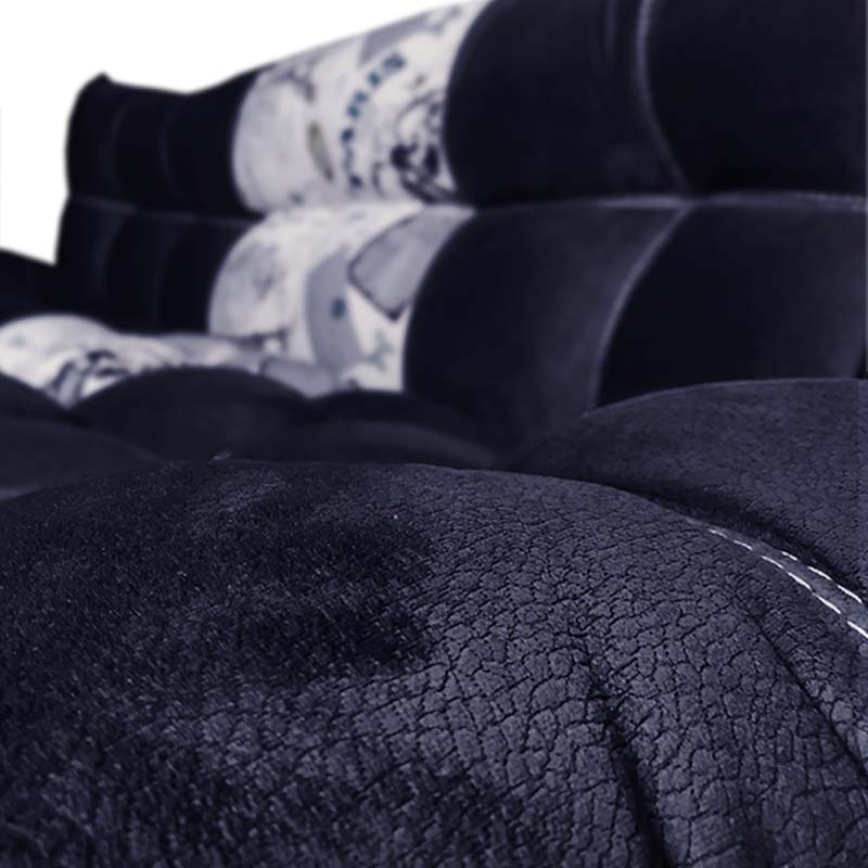 Sofa cama Nigeria Suede Negro y  Paris +02 cojines decorativos Maderian // ENTREGA A CDMX Y ZONA METROPOLITANA.