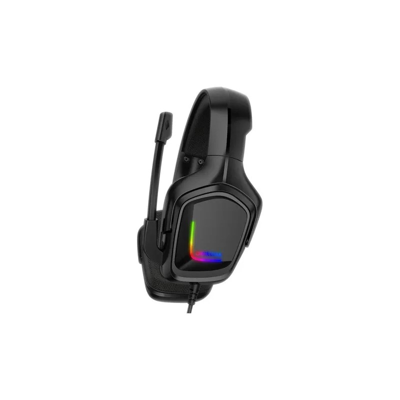 Audífonos Gamer Onikuma K20 Negro Con Luz Rgb Led
